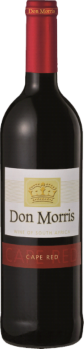 A bottle of Don Morris Cape Red wine.